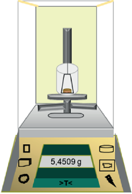 Analytical balance for the spontaneous imbibition tests.