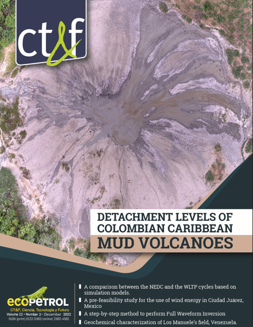 Picture: Orthophoto acquired by drone of the main crater of the Yerbabuena mud volcano (Department of Bolívar), where it is possible to appreciate recent mudflows that stand out for their bright tones. Credits: Acquisition made in 2018 by Ivan Plata (Ecopetrol S.A. Development Technical Center Management), Christian Osorio (Ecopetrol S.A. Exploration Services Management) and drone management team